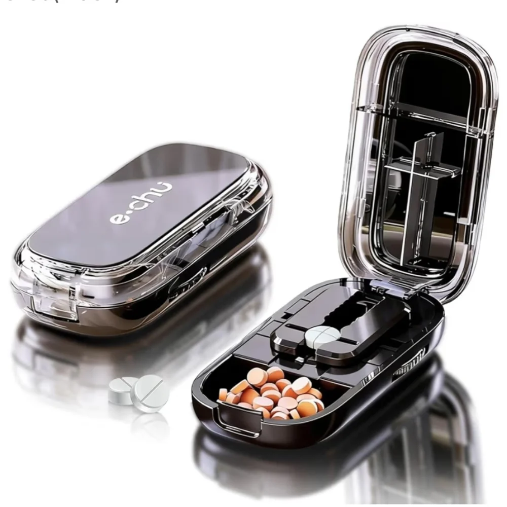Black Pill Cutter Splitter and Case